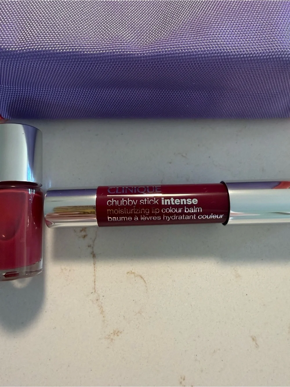 Clinique Paired in Purple Makeup Set - Grandest Grape & Hot Date Nail Enamel